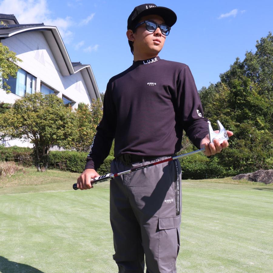 ラグジュゴルフ  LUXE/R  GOLF ゴルフウェア Ｔシャツ ロンT メンズ レディース 長袖 スムース モックネック ハイネック ストレッチ 微起毛 | LUXE/R | 02