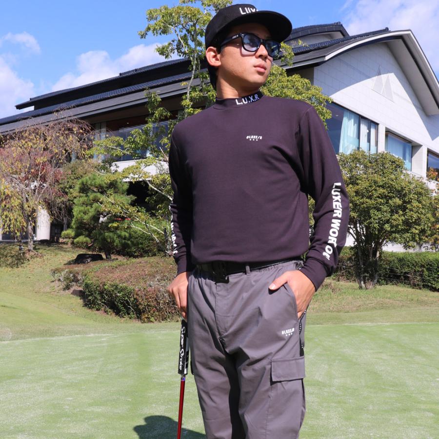 ラグジュゴルフ  LUXE/R  GOLF ゴルフウェア Ｔシャツ ロンT メンズ レディース 長袖 スムース モックネック ハイネック ストレッチ 微起毛 | LUXE/R | 06