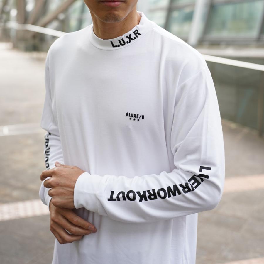ラグジュゴルフ  LUXE/R  GOLF ゴルフウェア Ｔシャツ ロンT メンズ レディース 長袖 スムース モックネック ハイネック ストレッチ 微起毛 | LUXE/R | 09