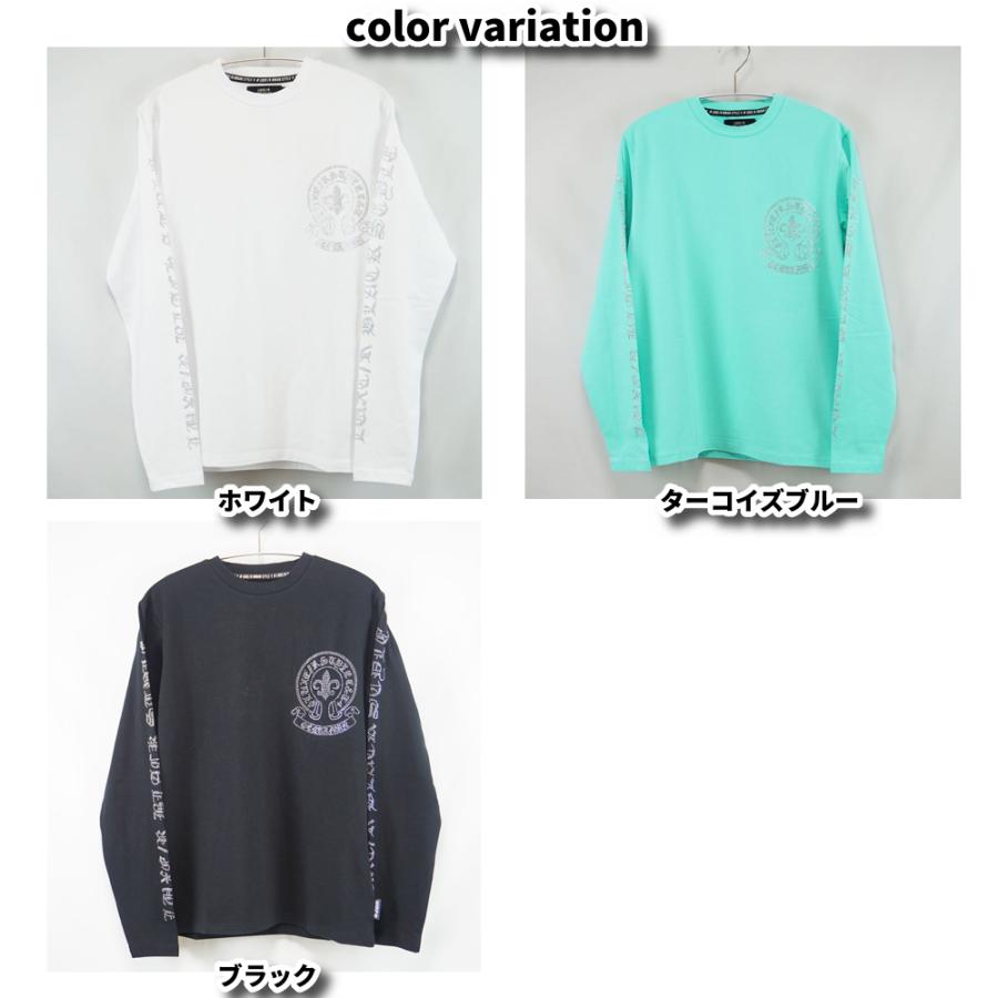 Ｔシャツ ロンＴ長袖  ラインストーン メンズ レディース ユニセックス ストレッチ ベア天竺 ラグジュ LUXE/R M L XL 25-26秋冬 | LUXE/R | 03