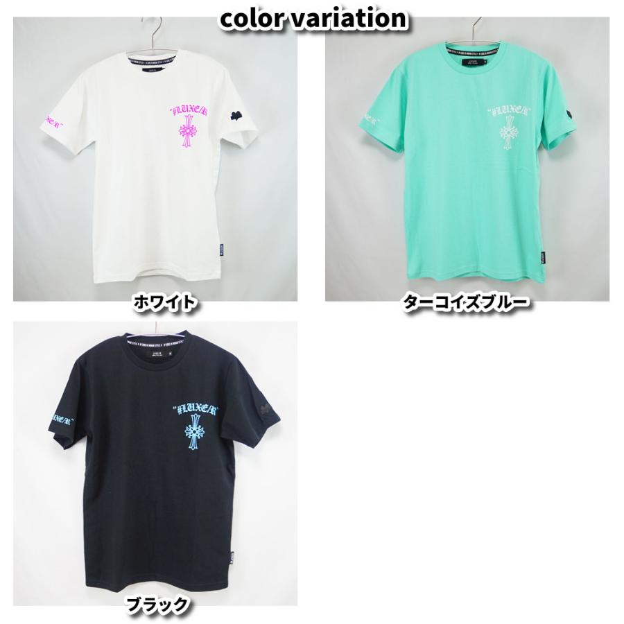 LUXE/R ラグジュ スポーツ Tシャツ 半袖 メンズ レディース 男女兼用 クロス ロゴ 十字架 クルーネック M L XL 2025夏 | LUXE/R | 02