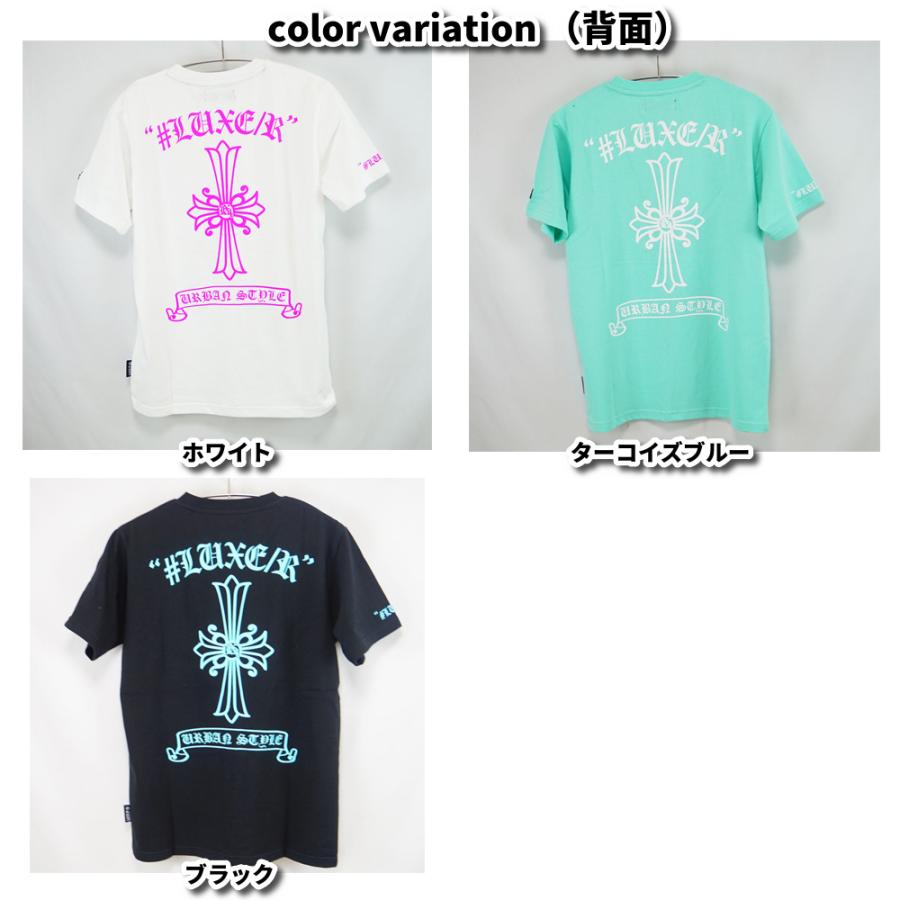 LUXE/R ラグジュ スポーツ Tシャツ 半袖 メンズ レディース 男女兼用 クロス ロゴ 十字架 クルーネック M L XL 2025夏 | LUXE/R | 03