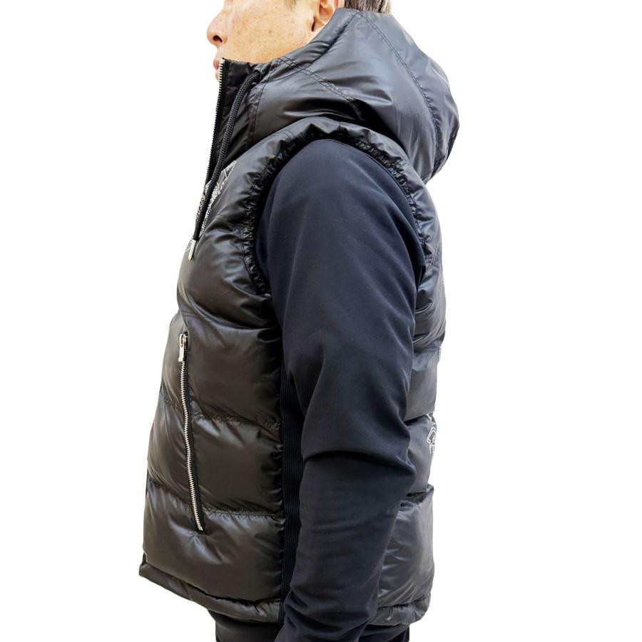 中綿 ベスト パーカー  LUXE/R ラグジュ メンズ レディース 男女兼用 ユニセックス ラインストーン サークル柄   M L XL | LUXE/R | 02