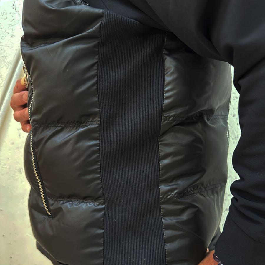 中綿 ベスト パーカー  LUXE/R ラグジュ メンズ レディース 男女兼用 ユニセックス ラインストーン サークル柄   M L XL | LUXE/R | 03