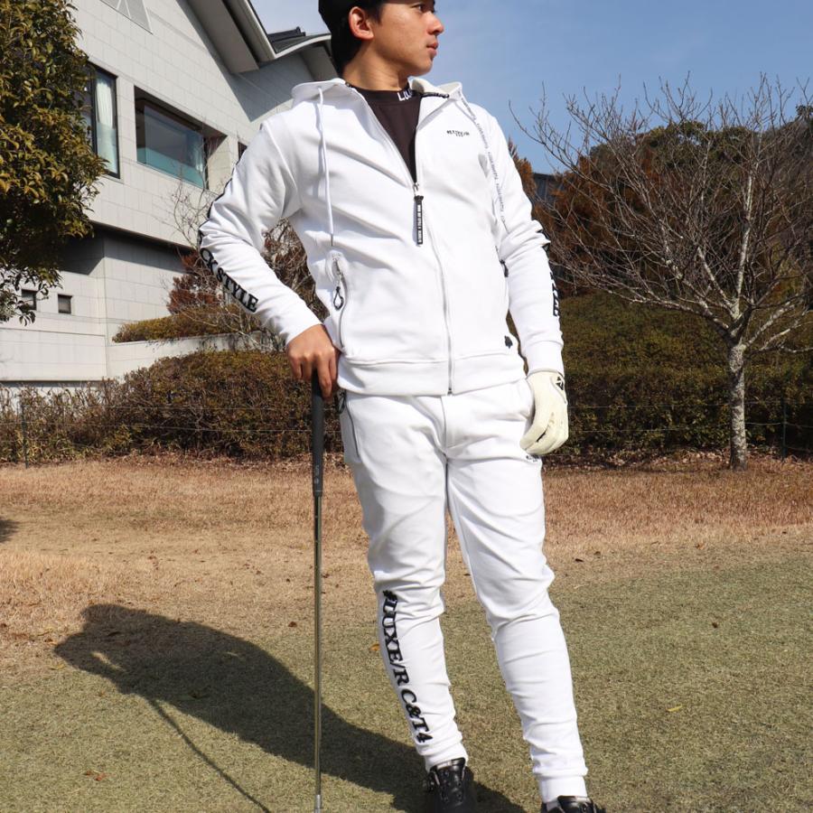 ストレッチ ジャージ ジップアップ パーカー ふつうサイズ 刺繍ロゴ ラグジュゴルフ M L XL ゴルフ LUXE/R GOLF 26年春モデル セットアップ可能 | LUXE/R | 01