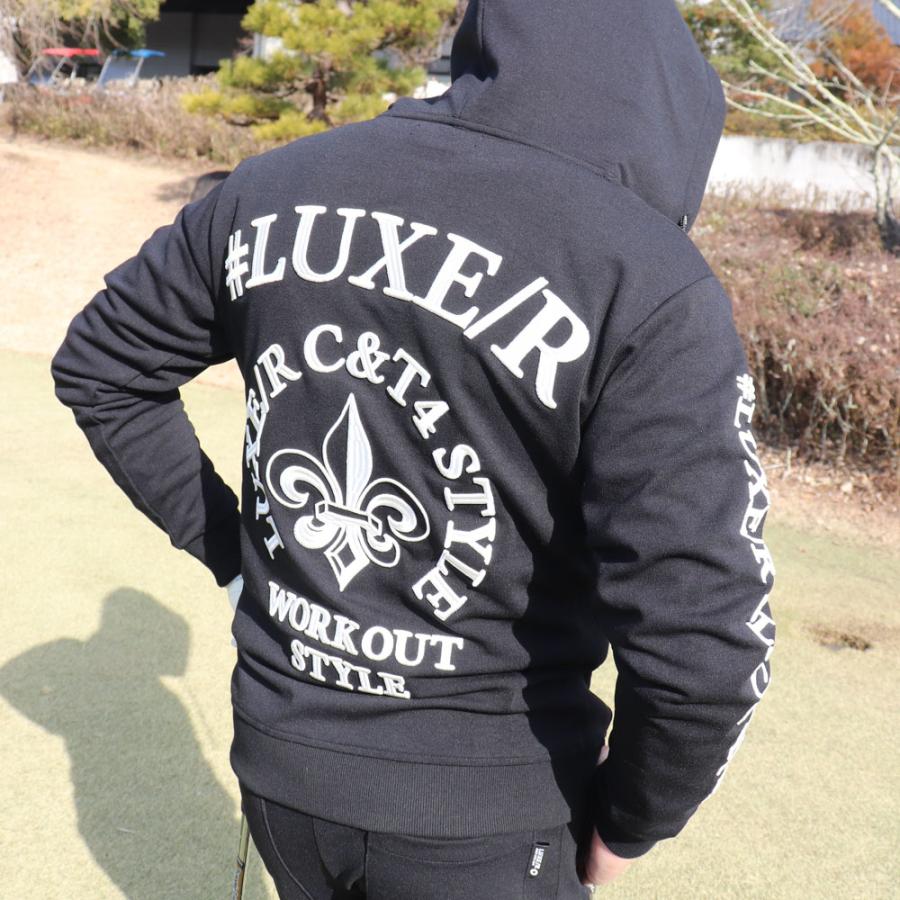 ストレッチ ジャージ ジップアップ パーカー ふつうサイズ 刺繍ロゴ ラグジュゴルフ M L XL ゴルフ LUXE/R GOLF 26年春モデル セットアップ可能 | LUXE/R | 05