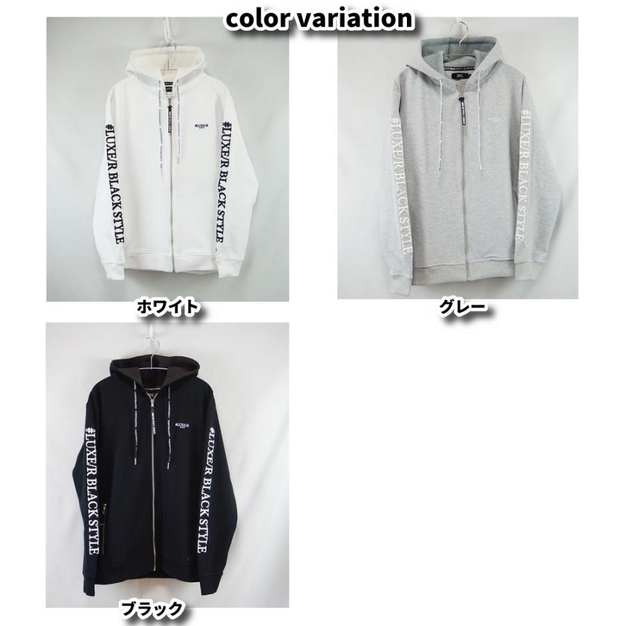 ストレッチ ジャージ ジップアップ パーカー ふつうサイズ 刺繍ロゴ ラグジュゴルフ M L XL ゴルフ LUXE/R GOLF 26年春モデル セットアップ可能 | LUXE/R | 08