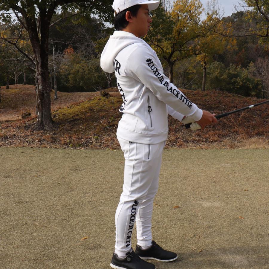ゴルフウェア ジョガーパンツ メンズ レディース ジャージ生地 ロゴ刺繍 ラグジュゴルフ LUXE/R  GOLF ユニセックス  セットアップ可能 26年モデル | LUXE/R | 01