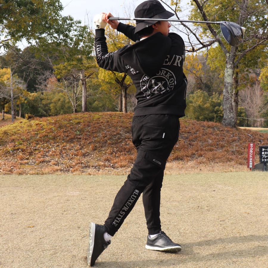 ポリスウェード ジャージ ジップアップ パーカー ふつうサイズ ラインストーンロゴ ラグジュゴルフ M L XL ゴルフ LUXE/R GOLF 26年春モデル セットアップ可能 | LUXE/R | 04