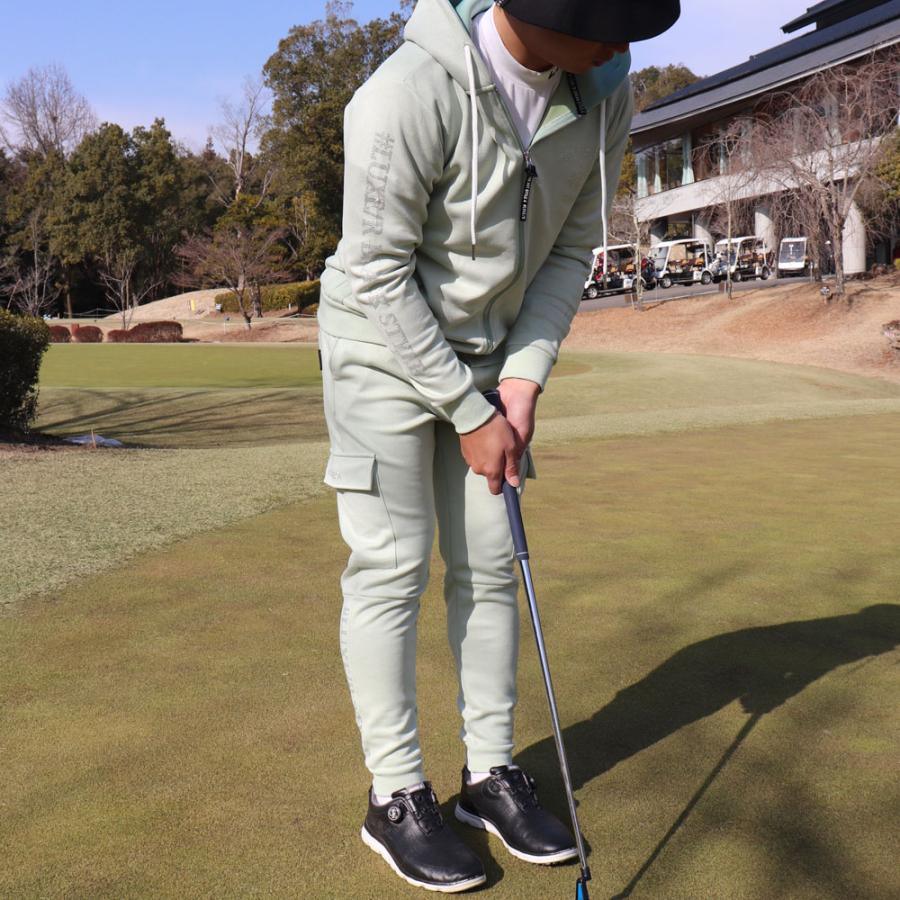 ゴルフウェア ジョガーパンツ  カーゴパンツ メンズ レディース ポリスウェード ラインストーン ラグジュゴルフ LUXE/R  GOLF  セットアップ可能 26年モデル | LUXE/R | 03