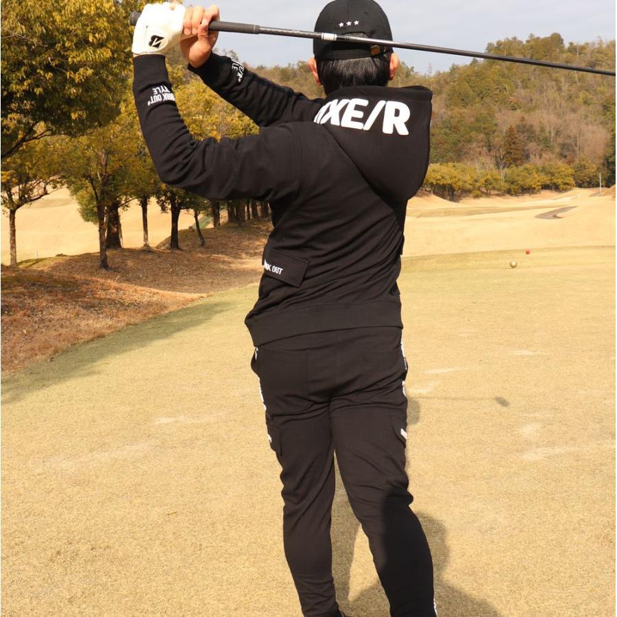 プルオーバーパーカー ストレッチ ジャージ メンズ レディース ふつうサイズ 発泡プリント ラグジュゴルフ M L XL  LUXE/R GOLF 26年春モデル セットアップ可能 | LUXE/R | 04