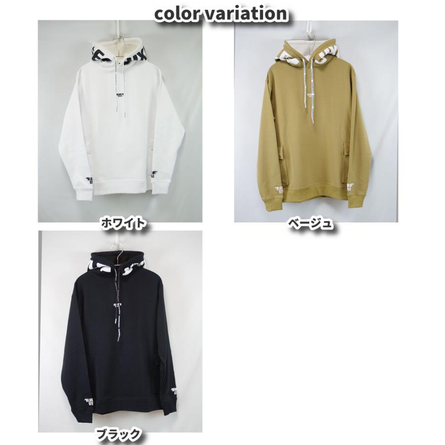 プルオーバーパーカー ストレッチ ジャージ メンズ レディース ふつうサイズ 発泡プリント ラグジュゴルフ M L XL  LUXE/R GOLF 26年春モデル セットアップ可能 | LUXE/R | 08