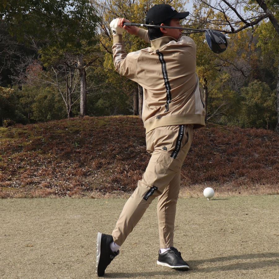 ラグジュゴルフ LUXE/R GOLF ゴルフウェア メンズ レディース 布帛長袖 Tシャツ ジップアップ スタンドカラー  撥水加工 ストレッチ ゆったりサイズ | LUXE/R | 07