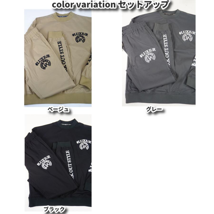 ラグジュゴルフ LUXE/R GOLF ゴルフウェア メンズ レディース 長袖Tシャツ クルーネック コード刺繍 撥水加工 ストレッチ ユニセックス ゆったりサイズ | LUXE/R | 11