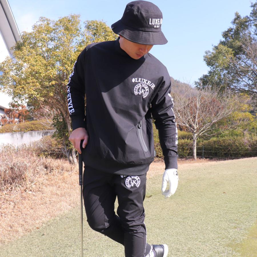 ラグジュゴルフ LUXE/R GOLF ゴルフウェア メンズ レディース 長袖Tシャツ クルーネック コード刺繍 撥水加工 ストレッチ ユニセックス ゆったりサイズ | LUXE/R | 05