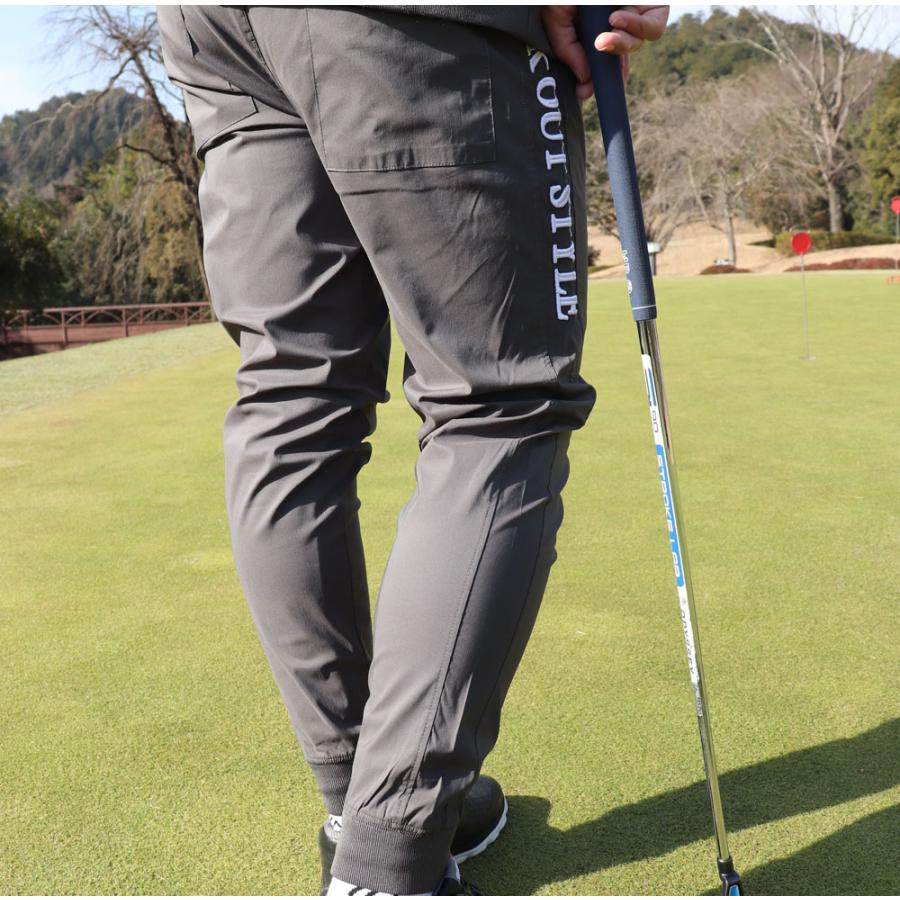 ゴルフウェア ジョガーパンツ メンズ レディース ユニセックス コード刺繍 ストレッチ 撥水加工 ラグジュゴルフ LUXE/R GOLF | LUXE/R | 04