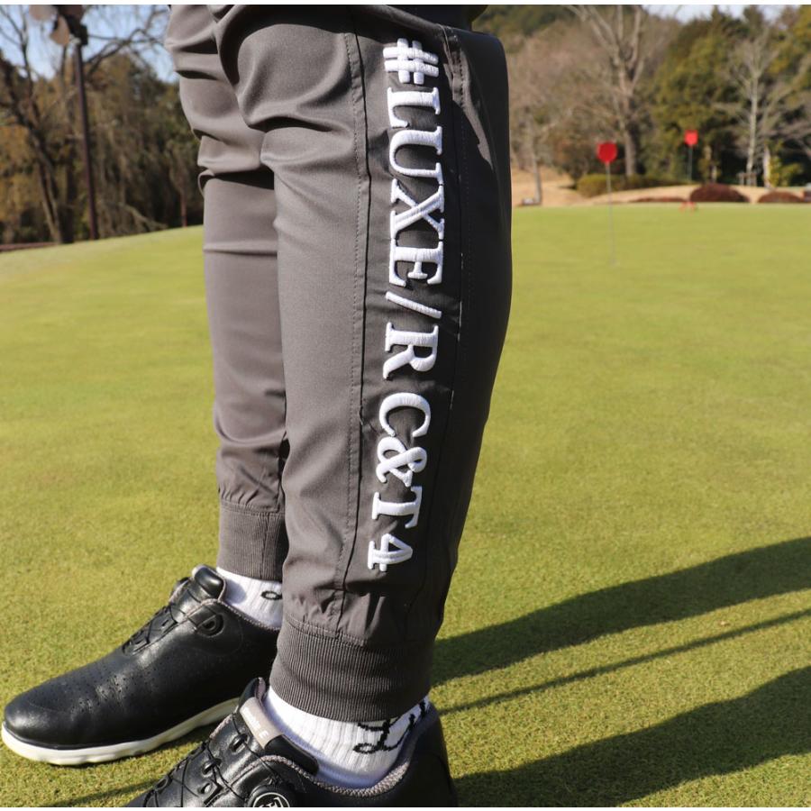 ゴルフウェア ジョガーパンツ メンズ レディース ユニセックス コード刺繍 ストレッチ 撥水加工 ラグジュゴルフ LUXE/R GOLF | LUXE/R | 06
