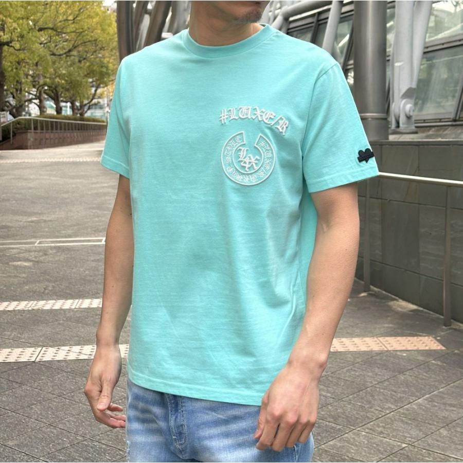 LUXE/R ラグジュ Tシャツ 半袖 メンズ レディース 男女兼用 馬蹄形 コード刺繍 ロゴ クルーネック M L XL 2026夏 | LUXE/R | 03