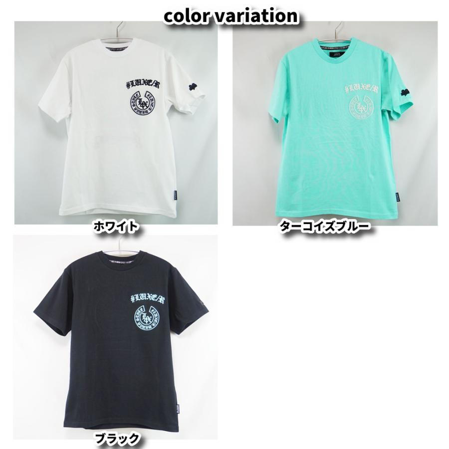 LUXE/R ラグジュ Tシャツ 半袖 メンズ レディース 男女兼用 馬蹄形 コード刺繍 ロゴ クルーネック M L XL 2026夏 | LUXE/R | 06