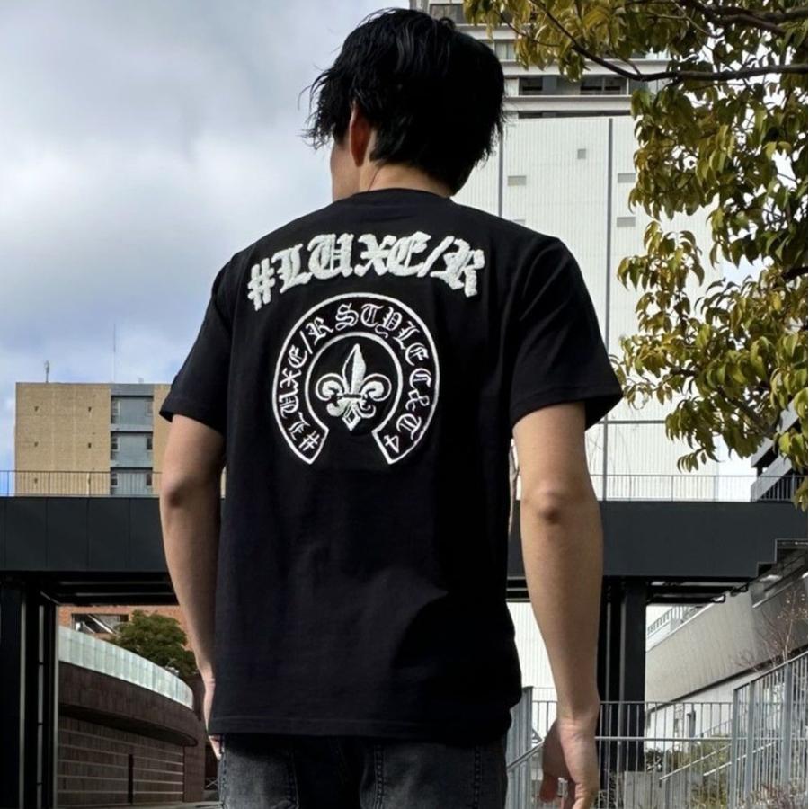 LUXE/R ラグジュ Tシャツ 半袖 メンズ レディース 男女兼用 馬蹄形 サガラ刺繍 ロゴ クルーネック M L XL 2026夏 | LUXE/R | 05