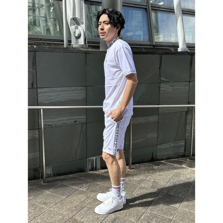 LUXE/R GOLF ラグジュゴルフ Tシャツ メンズ レディース 半袖 ストレッチ スムース 吸水速乾 モックネック エリロゴ ゴルフウェア 2026夏 | LUXE/R | 01
