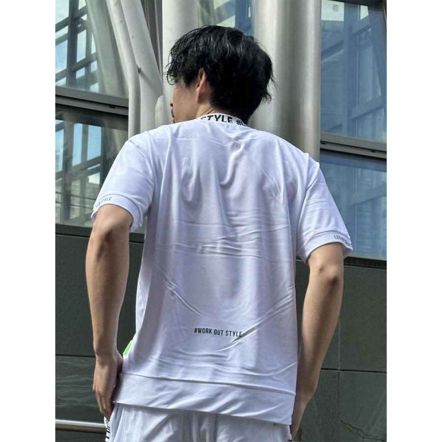 LUXE/R GOLF ラグジュゴルフ Tシャツ メンズ レディース 半袖 ストレッチ スムース 吸水速乾 モックネック エリロゴ ゴルフウェア 2026夏 | LUXE/R | 05