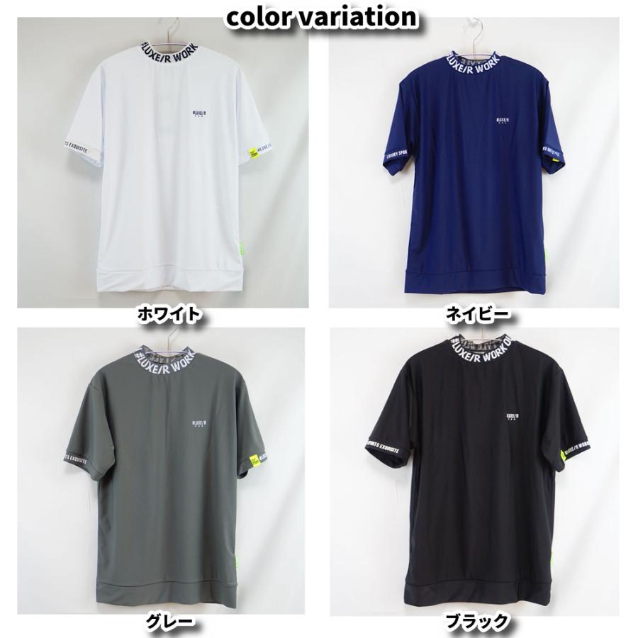 LUXE/R GOLF ラグジュゴルフ Tシャツ メンズ レディース 半袖 ストレッチ スムース 吸水速乾 モックネック エリロゴ ゴルフウェア 2026夏 | LUXE/R | 08