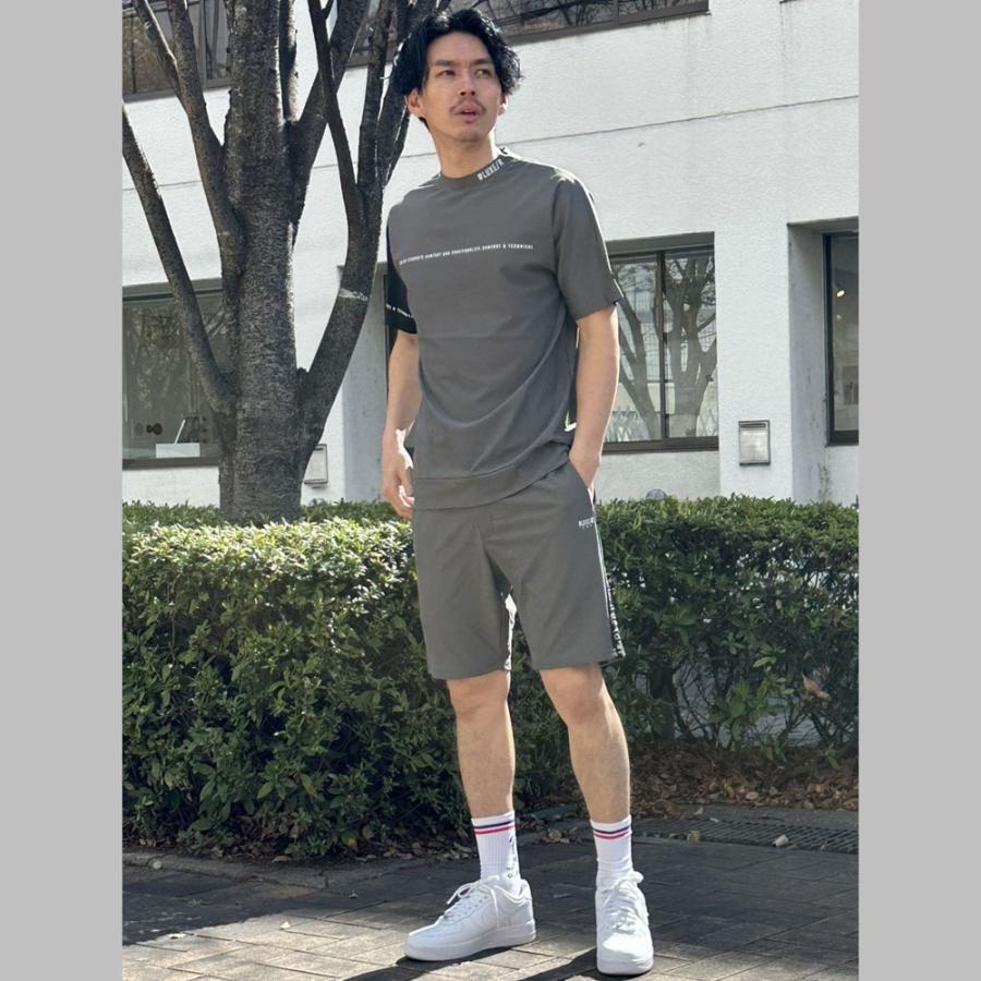 LUXE/R GOLF ラグジュゴルフ  Tシャツ メンズ レディース 半袖 ゴルフウェア 吸水速乾 袖切り替え モックネック ストレッチ  2026夏 | LUXE/R | 01