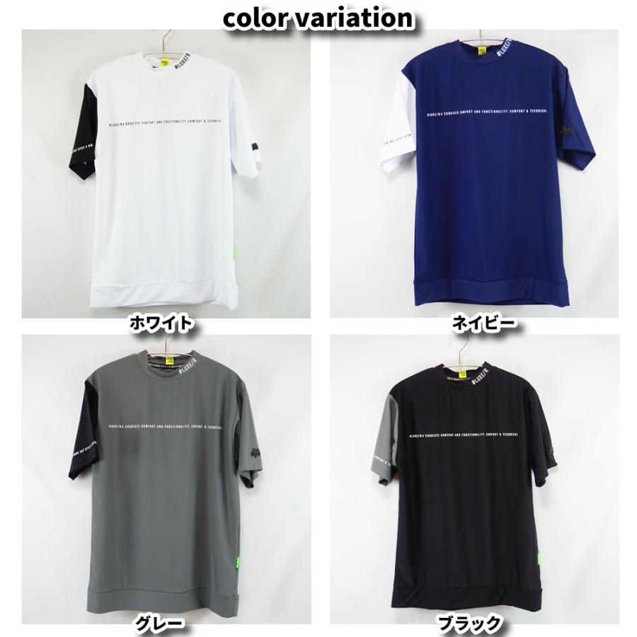 LUXE/R GOLF ラグジュゴルフ  Tシャツ メンズ レディース 半袖 ゴルフウェア 吸水速乾 袖切り替え モックネック ストレッチ  2026夏 | LUXE/R | 05
