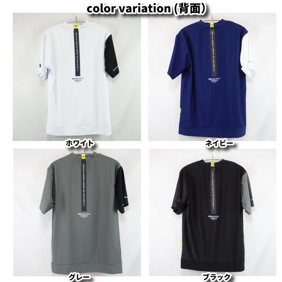 LUXE/R GOLF ラグジュゴルフ  Tシャツ メンズ レディース 半袖 ゴルフウェア 吸水速乾 袖切り替え モックネック ストレッチ  2026夏 | LUXE/R | 06