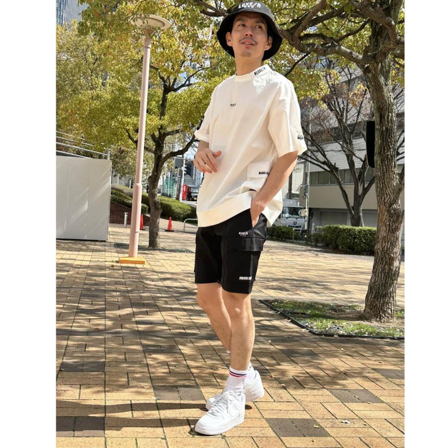 LUXE/R GOLF ラグジュゴルフ ゴルフウェア Tシャツ メンズ レディース 半袖 ストレッチ ブロード サイドポケット モックネック ゆったりサイズ | LUXE/R | 01