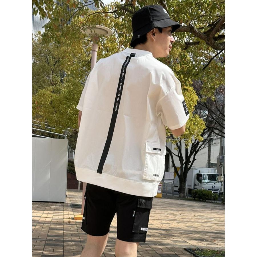 LUXE/R GOLF ラグジュゴルフ ゴルフウェア Tシャツ メンズ レディース 半袖 ストレッチ ブロード サイドポケット モックネック ゆったりサイズ | LUXE/R | 03