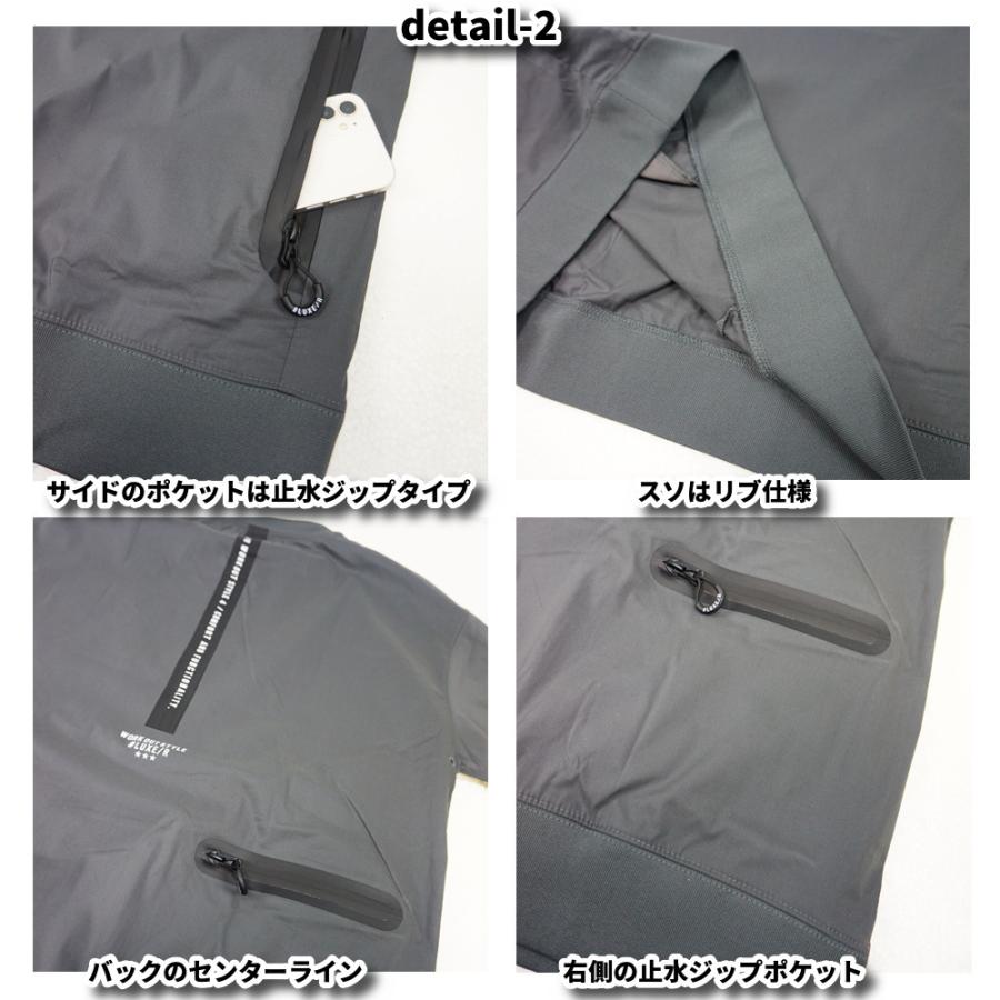 LUXE/R GOLF ラグジュゴルフ ゴルフウェア Tシャツ メンズ レディース 半袖 ストレッチ ブロード 止水ジップポケット モックネック ゆったりサイズ | LUXE/R | 05