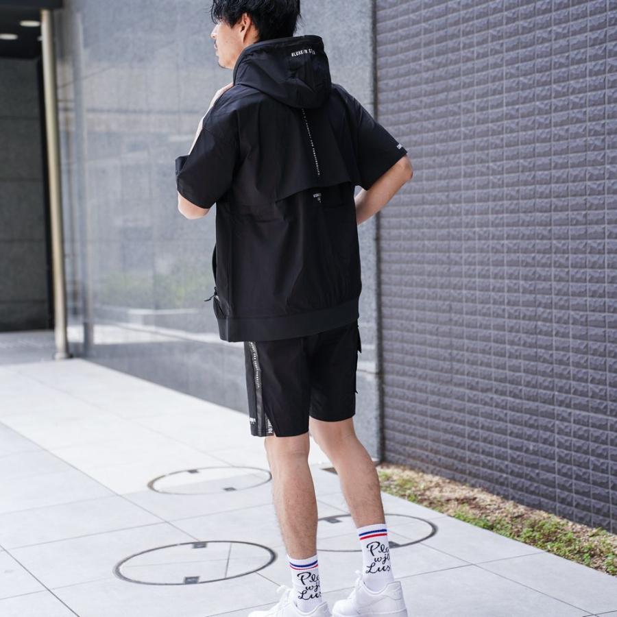LUXE/R GOLF ラグジュゴルフ 半袖 ジップアップパーカー ストレッチ ナイロン系 メンズ レディース  M L XL  26年夏モデル 通気システム ゆったりサイズ | LUXE/R | 02