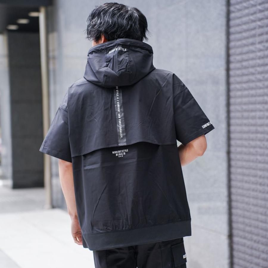 LUXE/R GOLF ラグジュゴルフ 半袖 ジップアップパーカー ストレッチ ナイロン系 メンズ レディース  M L XL  26年夏モデル 通気システム ゆったりサイズ | LUXE/R | 04