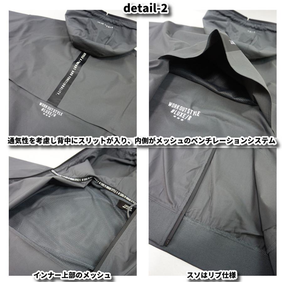 LUXE/R GOLF ラグジュゴルフ 半袖 ジップアップパーカー ストレッチ ナイロン系 メンズ レディース  M L XL  26年夏モデル 通気システム ゆったりサイズ | LUXE/R | 08
