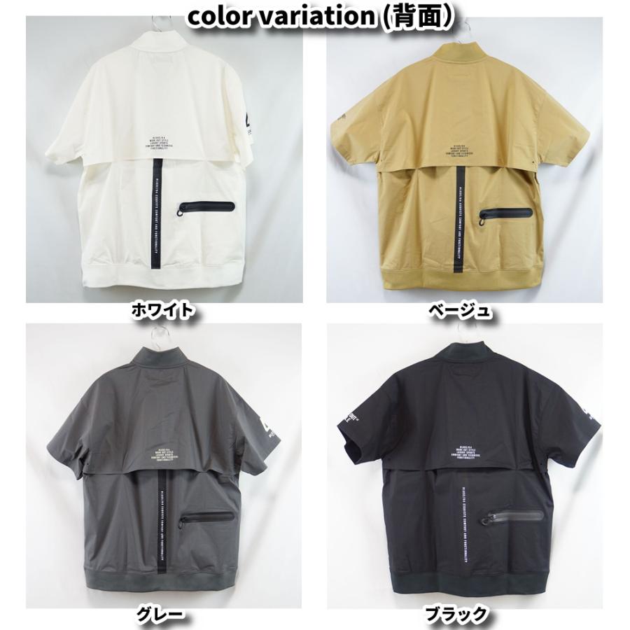 LUXE/R GOLF ラグジュゴルフ ゴルフウェア ハーフジップアップ スタンドカラー メンズ レディース 半袖 ストレッチ ブロード 止水ジップ ゆったりサイズ | LUXE/R | 08