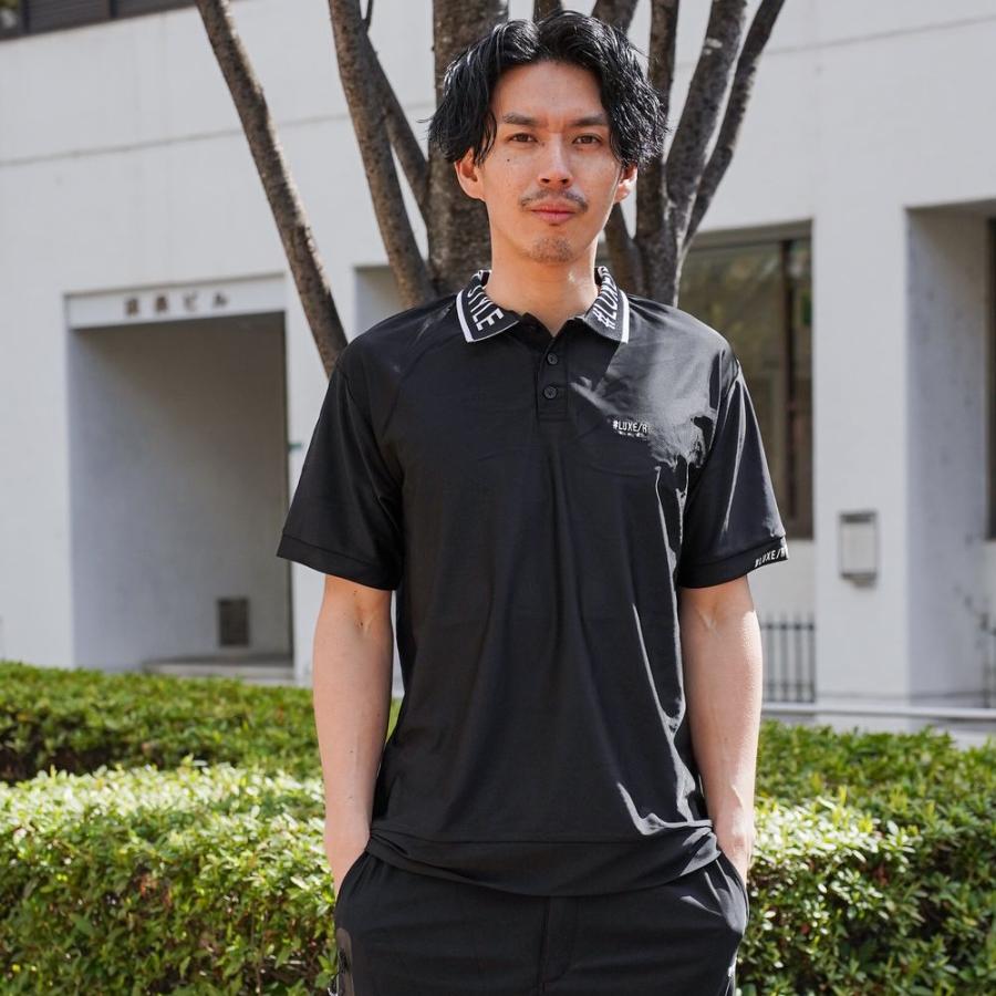 LUXE/R GOLF ラグジュゴルフ ゴルフウェア ポロシャツ メンズ レディース スムース ストレッチ エリロゴ 半袖  シンプルデザイン 2026 夏 吸水速乾 | LUXE/R | 04