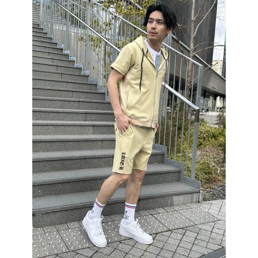 LUXE/R ラグジュ ショートパンツ ハーフパンツ メンズ レディース ユニセックス ポリスウェード サマースウェード  セットアップ可能 ラグジュアリー 2026 夏 | LUXE/R | 01