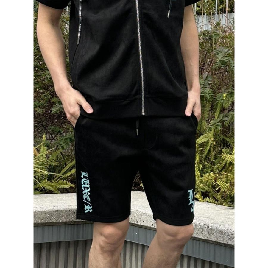 LUXE/R ラグジュ ショートパンツ ハーフパンツ メンズ レディース ユニセックス ポリスウェード サマースウェード  セットアップ可能 ラグジュアリー 2026 夏 | LUXE/R | 04