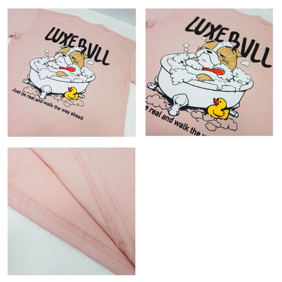 LUXE/R ラグジュ Tシャツ 半袖 メンズ レディース 男女兼用  ブルドッグ バスルーム プリント クルーネック M L XL 2026夏 コットン ヘビーウェイト | LUXE/R | 02