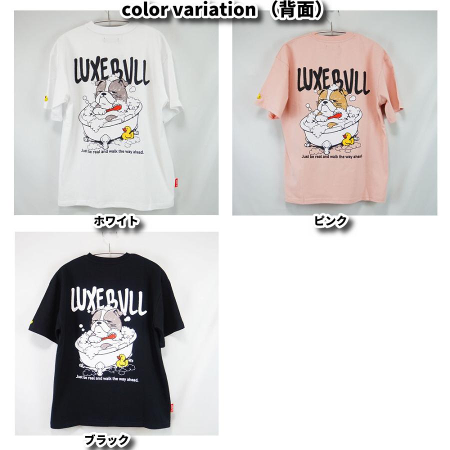 LUXE/R ラグジュ Tシャツ 半袖 メンズ レディース 男女兼用  ブルドッグ バスルーム プリント クルーネック M L XL 2026夏 コットン ヘビーウェイト | LUXE/R | 04
