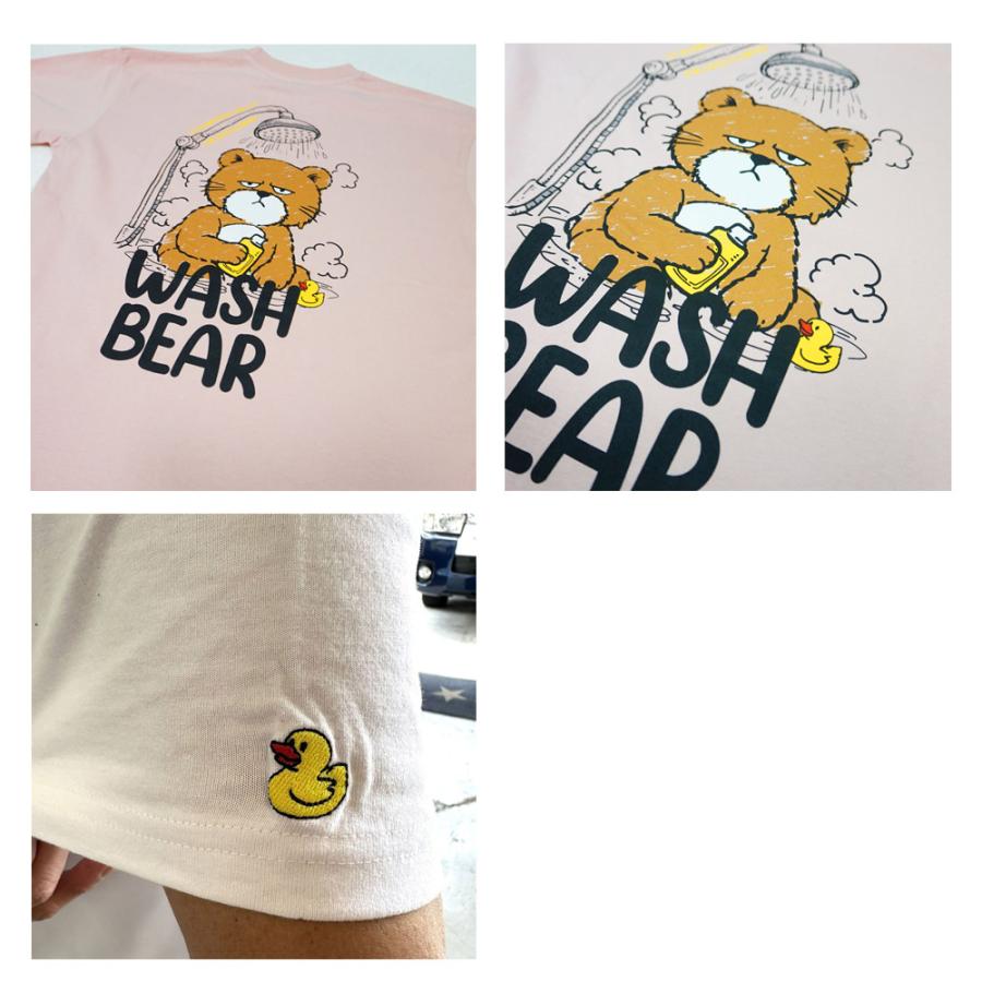 LUXE/R ラグジュ Tシャツ 半袖 メンズ レディース 男女兼用  ベア クマ シャワー プリント クルーネック M L XL 2026夏 コットン ヘビーウェイト | LUXE/R | 03