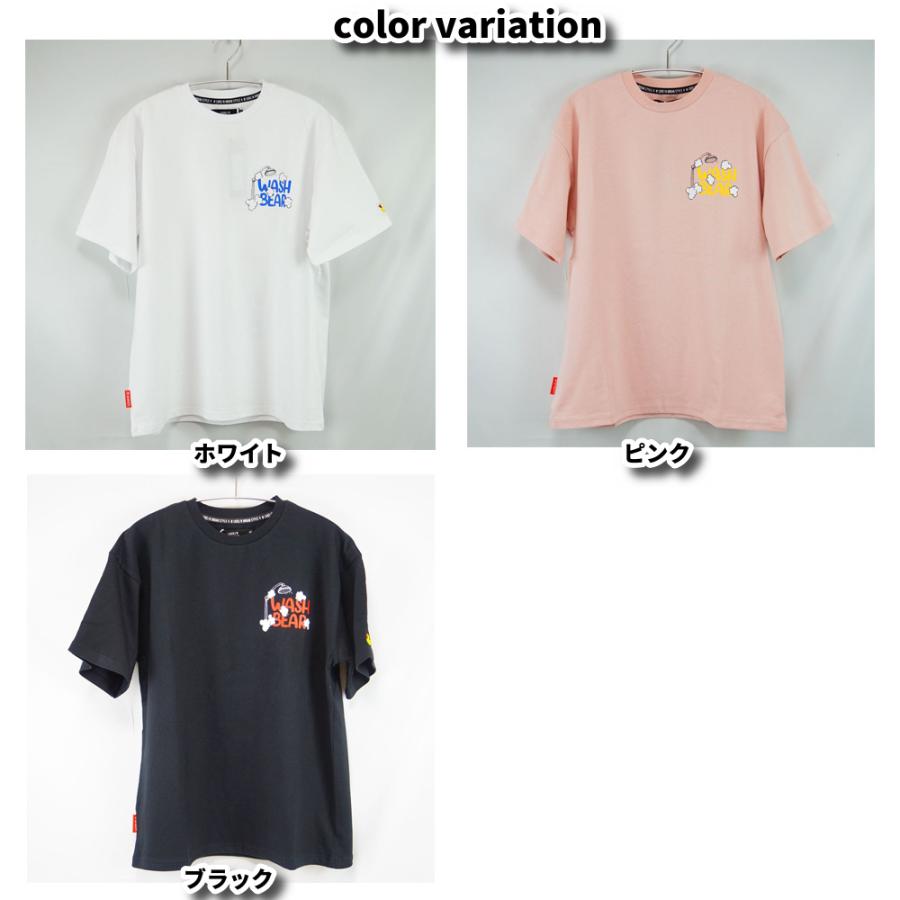LUXE/R ラグジュ Tシャツ 半袖 メンズ レディース 男女兼用  ベア クマ シャワー プリント クルーネック M L XL 2026夏 コットン ヘビーウェイト | LUXE/R | 04