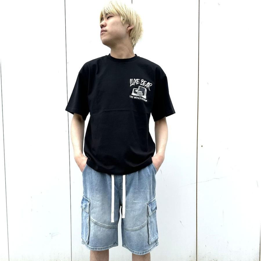 LUXE/R ラグジュ Tシャツ 半袖 メンズ レディース 男女兼用  ネコ パソコン プリント クルーネック M L XL 2026夏 コットン ヘビーウェイト | LUXE/R | 01