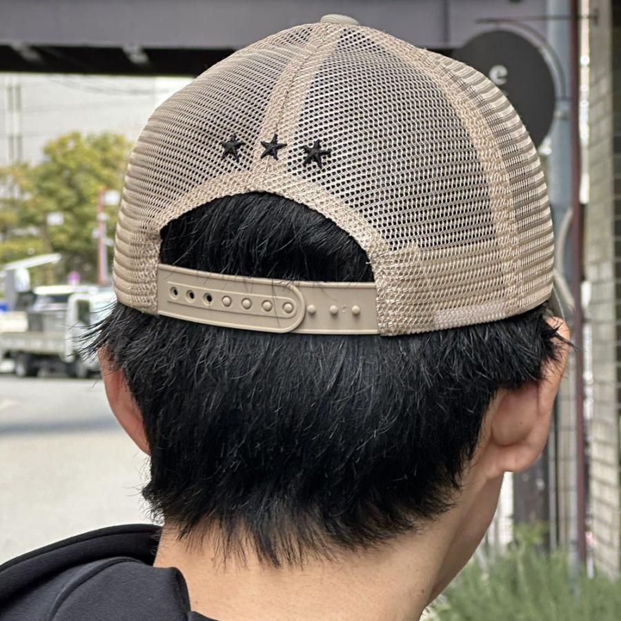 帽子 メンズ レディース メッシュキャップ ラグジュ LUXE/R フリーサイズ 通気性 刺繍 ロゴ ベースボールキャップ 6パネル 熱中症対策 日焼け対策 | LUXE/R | 04