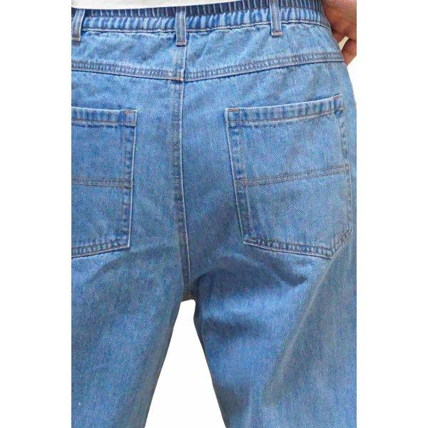 ビッグサイズ キングサイズ ジーンズ ジーパン デニムパンツ メンズ ウェストゴム イージーパンツ 大きいサイズ ワイドパンツ ストリート  2L 3L 4L 5L | ブランド登録なし | 05