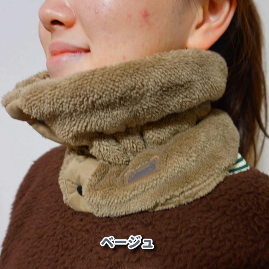 ネックウォーマー レディース メンズ ボア フリース コールマン  coleman ボタン 防寒  通勤 通学 スポーツ アウトドア マフラー ロゴ 男女兼用  リニューアル版 |  | 02