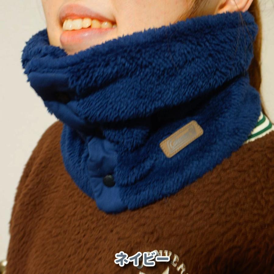 ネックウォーマー レディース メンズ ボア フリース コールマン  coleman ボタン 防寒  通勤 通学 スポーツ アウトドア マフラー ロゴ 男女兼用  リニューアル版 |  | 04