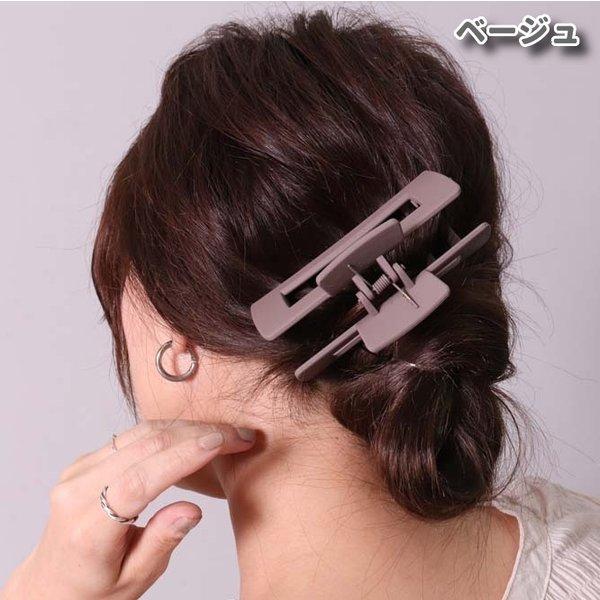 ヘアクリップ ヘアアクセサリー レディース ビックスクエア 髪留め バレッタ バンスクリップ | ブランド登録なし | 02